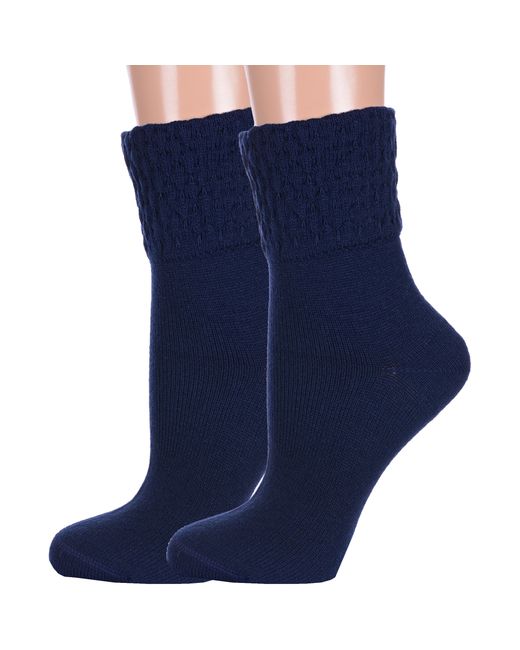 Lorenzline Комплект носков женских 2-В16 синих 2 пары