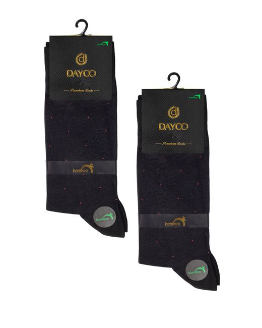 Dayco Комплект носков мужских 005 из бамбукахлопок набор 2 черных пары
