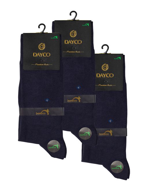 Dayco Комплект носков мужских 007 из бамбукахлопок тёплые набор 3 синих пары