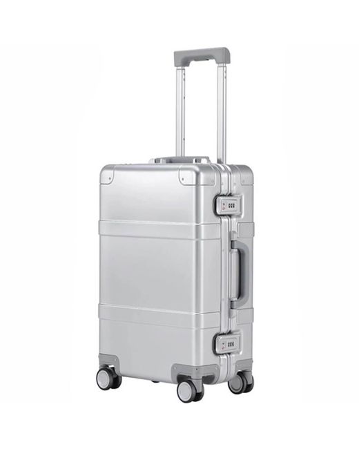 Ninetygo Чемодан унисекс Metal Luggage silver 67х44х24.6 см