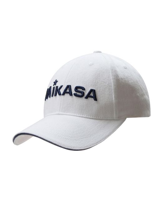Mikasa Бейсболка спорт. арт. 100 хлопок белая