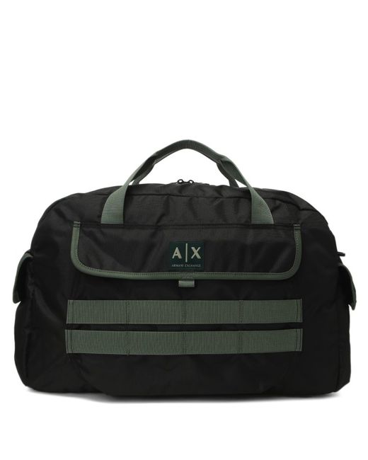 Armani Exchange Дорожная сумка черная 54х35х22 см