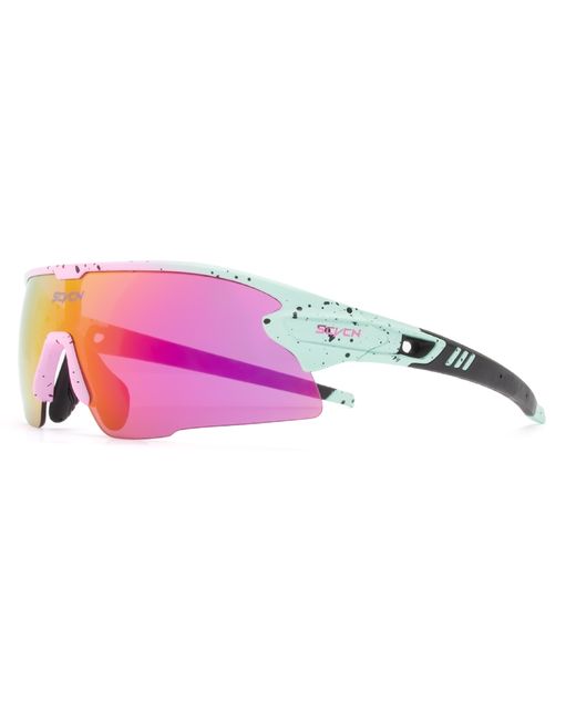 Scvcn Спортивные солнцезащитные очки SC-S2-3LENS розовые