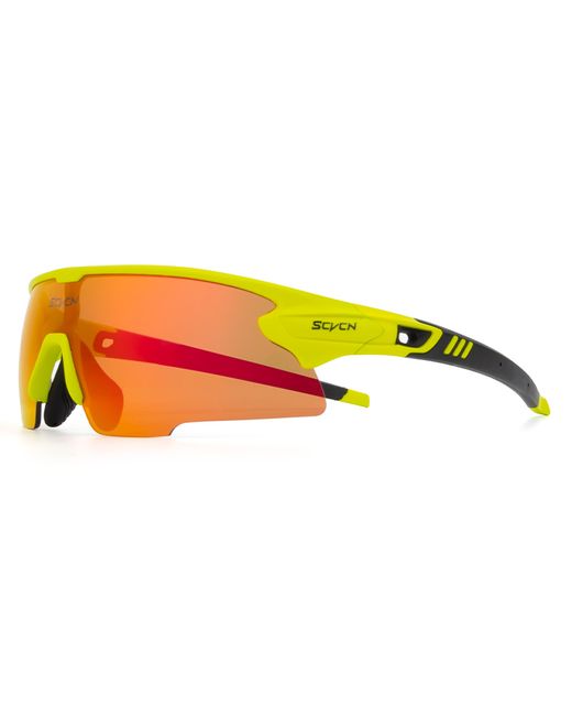 Scvcn Спортивные солнцезащитные очки унисекс SC-S2-3LENS оранжевые