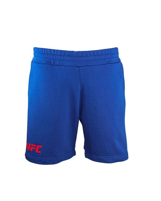 Ufc спортивные шорты NAVY BLUE SHORTS LOGO RED 52