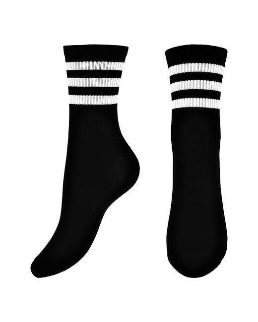 Socks Носки черные с полосками р универсальный