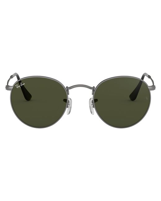 Ray-Ban Солнцезащитные очки унисекс Round зеленые