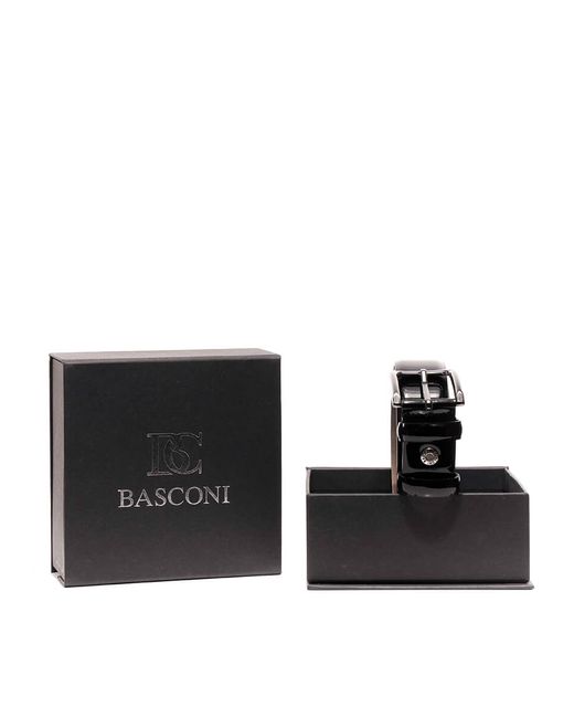 Basconi Ремень LG003BC черный 120 см