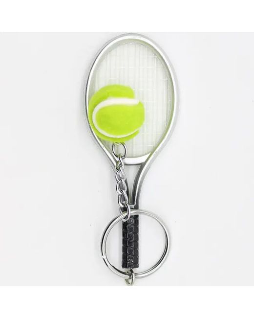 Taan Брелок унисекс Keychain Mini Racket silver
