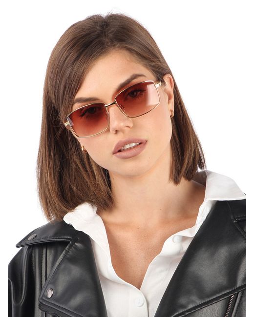 Pretty Mania Солнцезащитные очки унисекс DT014 коричневые