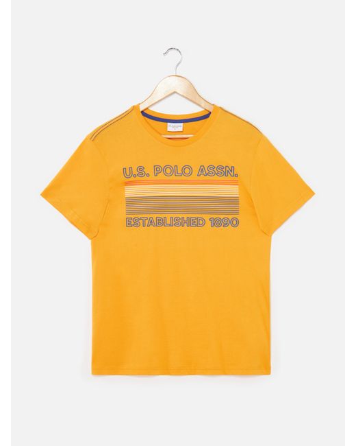 U.S. Polo Assn. Футболка U.S. POLO Assn. G081SZ0110ALEP оранжевая