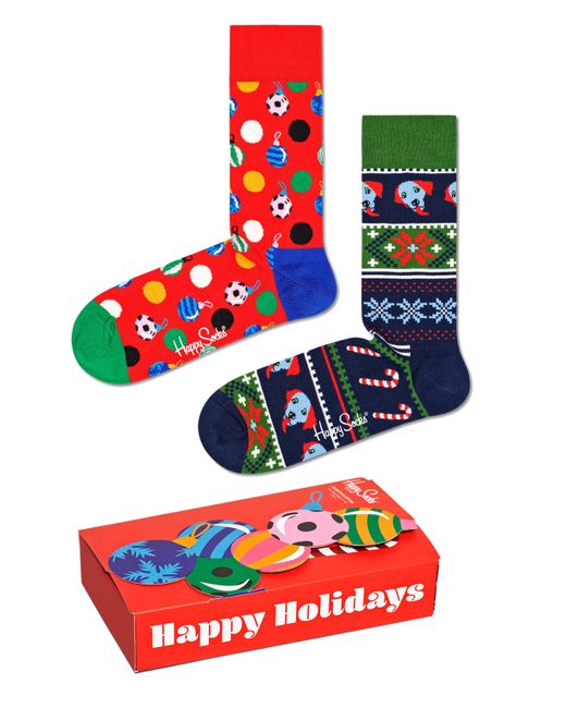 Happy Socks Подарочный набор носков унисекс 2-Pack Baubles Socks разноцветных