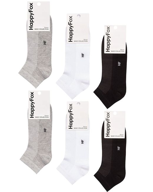 HappyFox Комплект носков мужских HFET1003NB разноцветных 29-31 6 пар