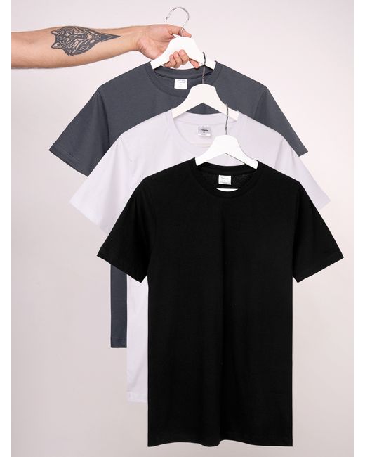 HappyFox Комплект футболок мужских HF9111N черных 3 шт.