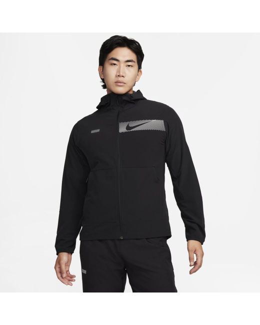 Nike Ветровка M Unlimited Repel Hooded Versatile Jacket черная S
