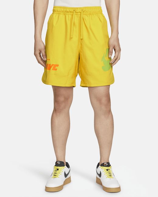 Nike Спортивные шорты Spe Wvn Short Mfta желтые