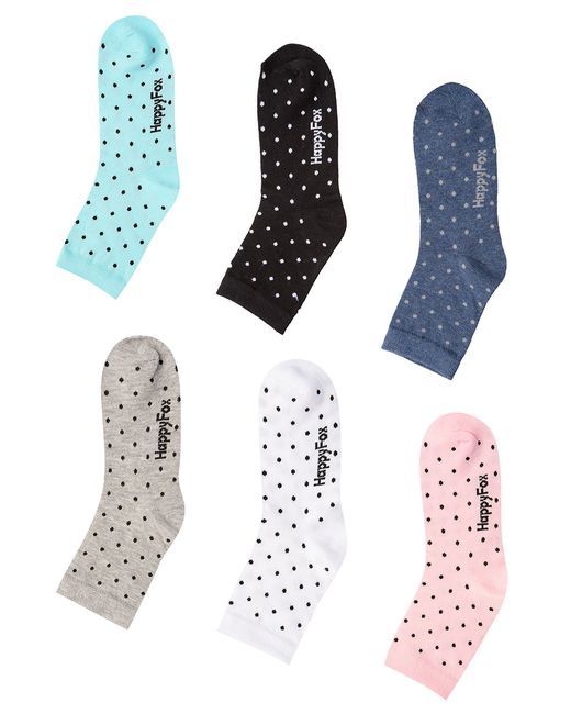 HappyFox Комплект носков женских HFET3002NK разноцветных 6 пар