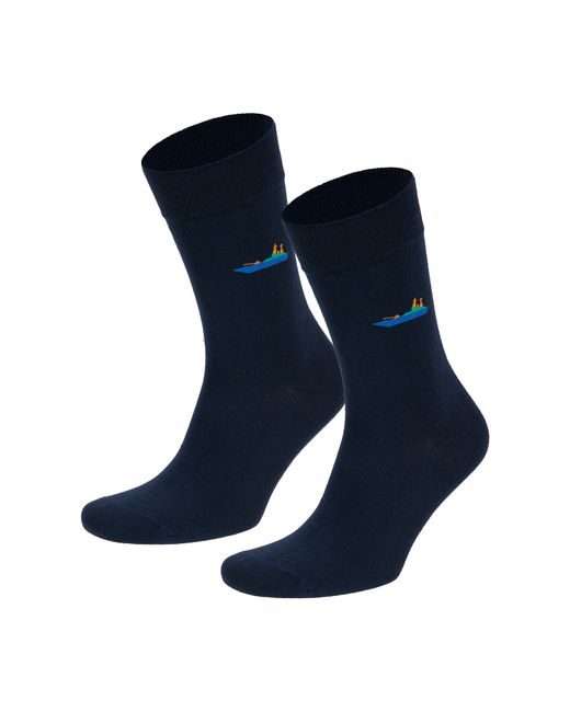 RuSocks Комплект носков мужских 5-МЗ-130184-Р-5 синих 3 пары
