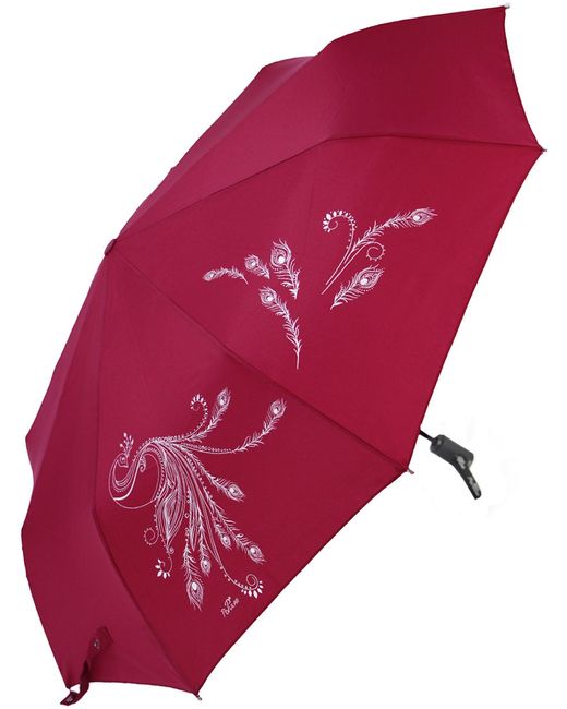 Popular umbrella Зонт 2602-25 бордовый
