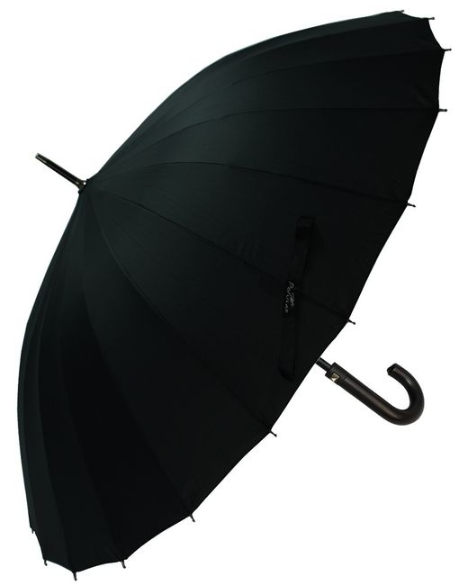 Popular umbrella Зонт трость полуавтоматический 800 черный