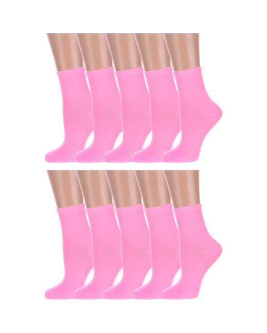 Hobby Line Комплект носков женских 10-Нжх339-04 розовых 10 пар