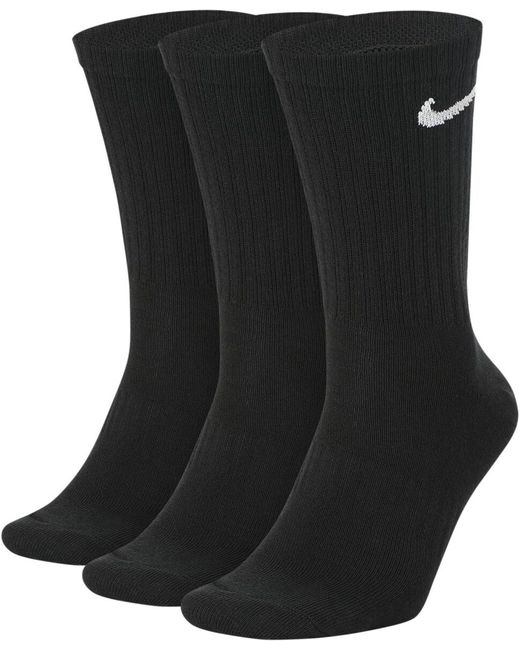 Nike Комплект носков унисекс SX7676-010 черных 3 пары