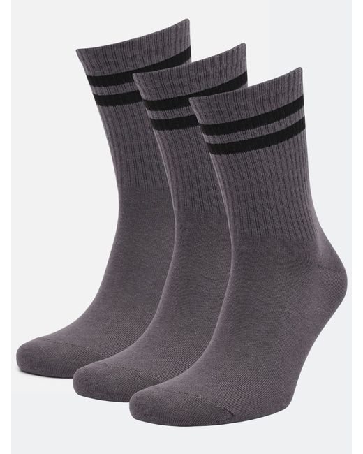 Dzen&Socks Комплект носков унисекс ssp-3-print белых 3 пары