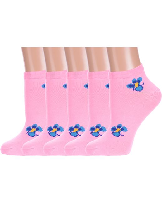 Hobby Line Комплект носков женских 5-Нжу550 розовых 5 пар