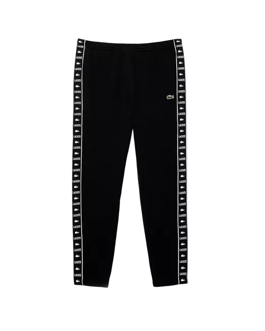 Lacoste Спортивные брюки Logo Stripe черные M