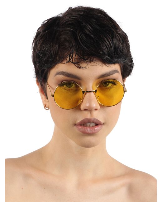 Pretty Mania Солнцезащитные очки унисекс ANG554-1 желтые