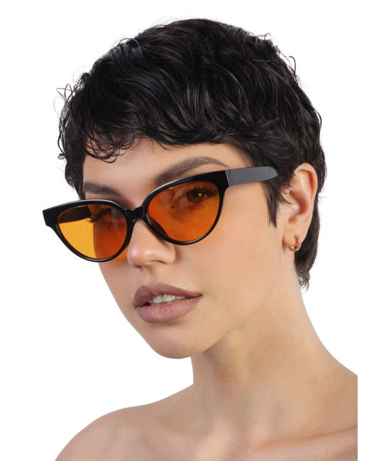 Pretty Mania Солнцезащитные очки ANG513 оранжевые