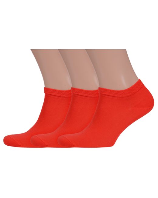 Lorenzline Комплект носков мужских 3-К28 красных