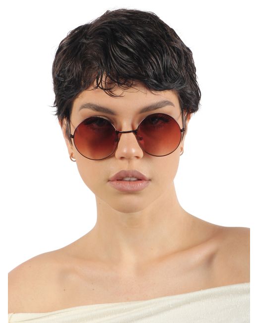 Pretty Mania Солнцезащитные очки унисекс ANG554 коричневые