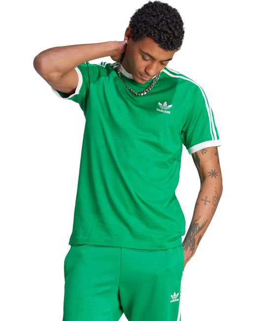 Adidas Футболка 3-STRIPES TEE зеленая M