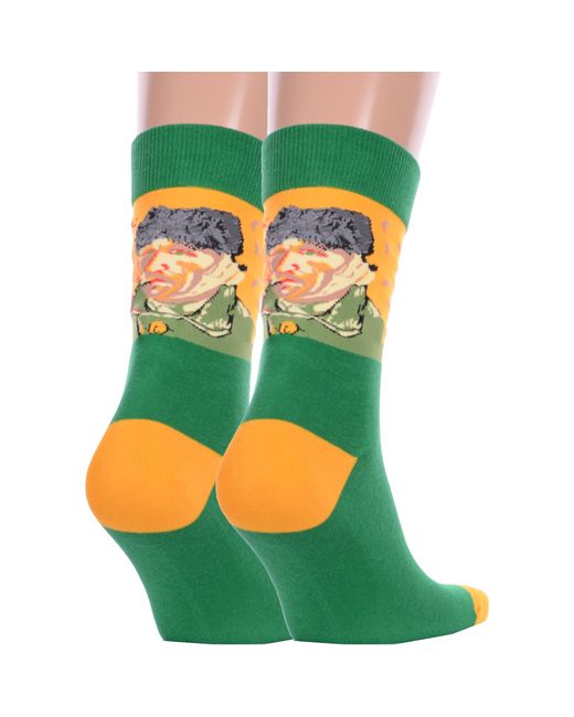 Hobby Line Комплект носков унисекс 2-нарт зеленых 2 пары