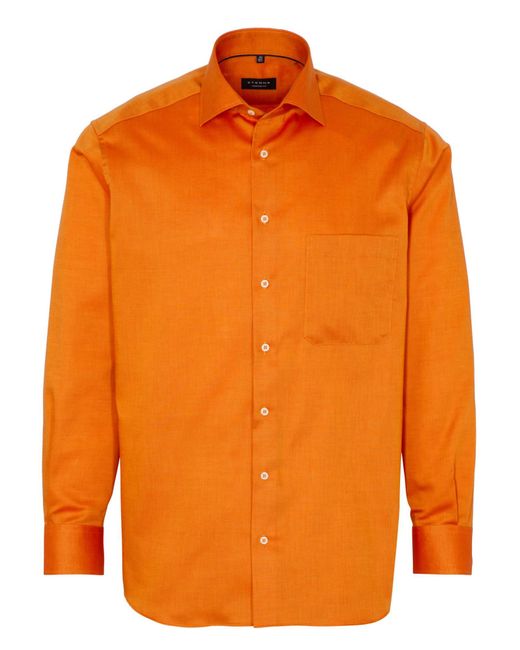 Eterna Рубашка 8933-84-E19K оранжевая 42