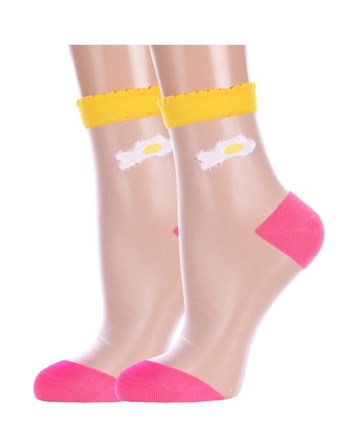 Hobby Line Комплект носков женских 2-нжст2019 розовых 2 пары