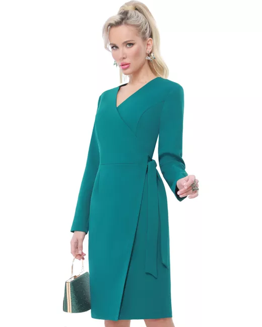 DSTrend Платье Современная женственность зеленое