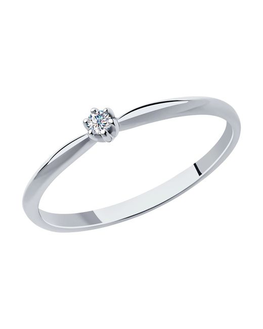 SOKOLOV Diamonds Кольцо помолвочное из белого золота с бриллиантом р.. 1012096