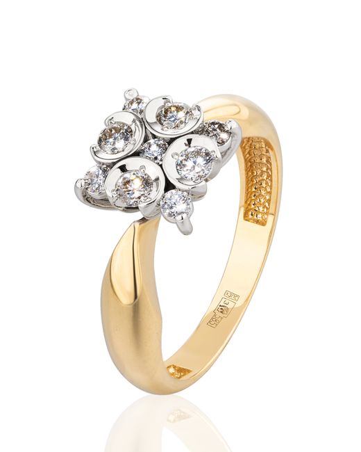 Gatamova Кольцо обручальное из желтого золота р.. 09к13841 бриллиант