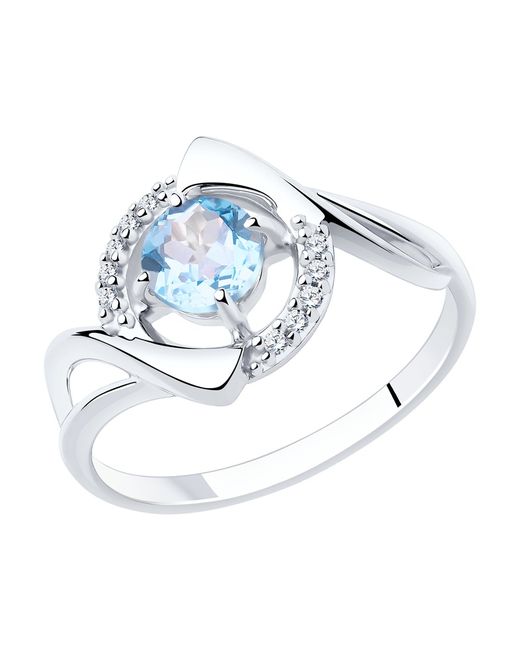 Diamant Кольцо из серебра с топазом р. 94-310-00379-1