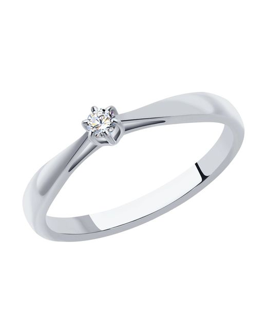 SOKOLOV Diamonds Кольцо помолвочное из белого золота р. 1011346 бриллиант