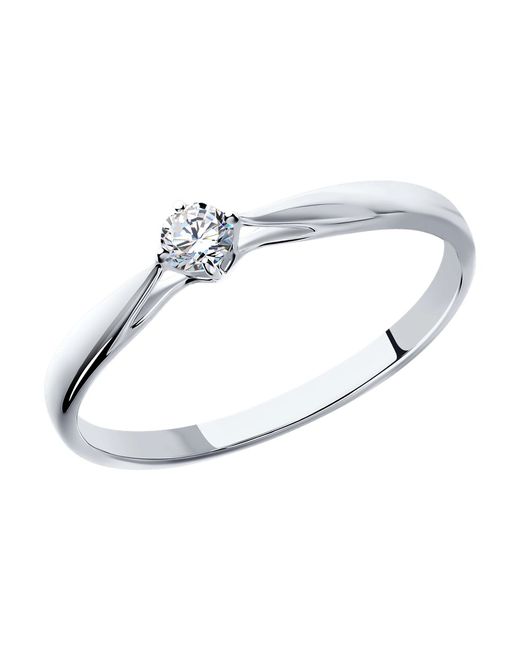 SOKOLOV Diamonds Кольцо помолвочное из белого золота р. бриллиант