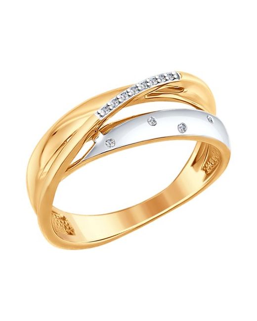 SOKOLOV Diamonds Кольцо из желтого золота р. 1011615 бриллиант