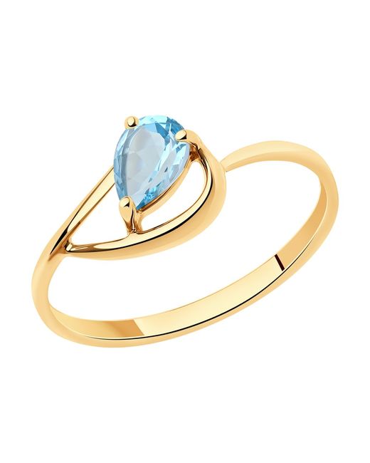 Diamant Кольцо из красного золота с топазом р. 51-310-00971-1