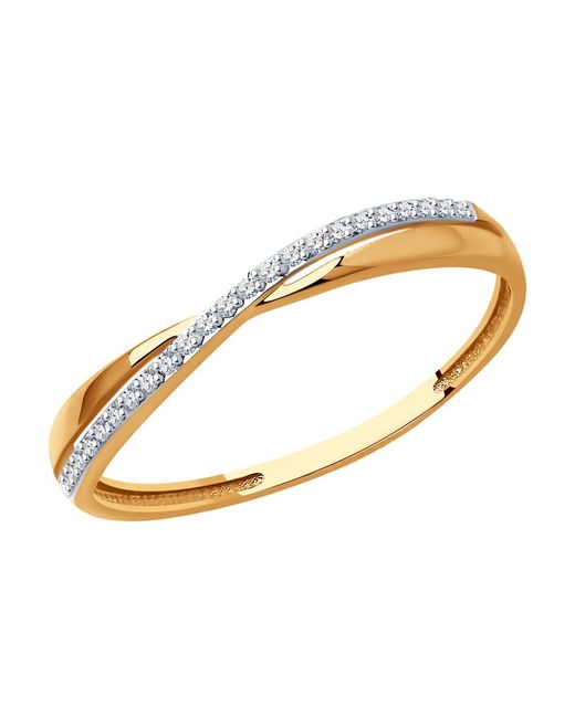 SOKOLOV Diamonds Кольцо из красного золота р. бриллиант