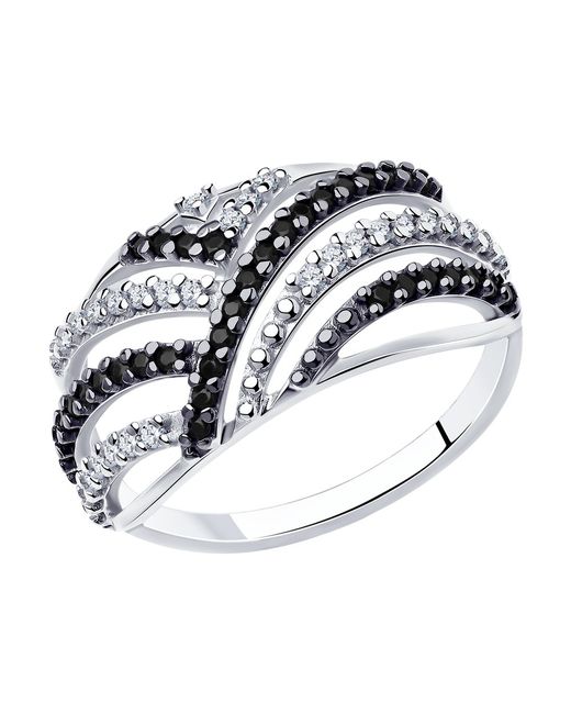 Diamant Кольцо из серебра с фианитом р. 94-110-00785-1
