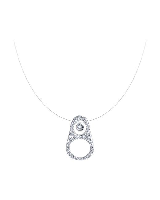 Sklv Колье из серебра 40 см 94070489 фианит