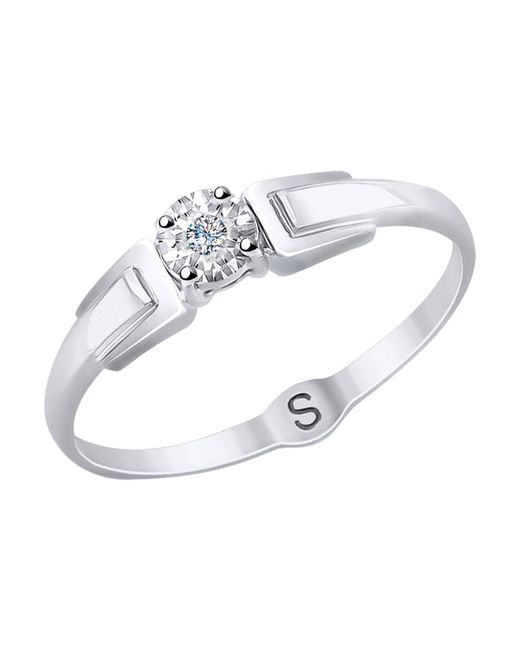 SOKOLOV Diamonds Кольцо помолвочное из белого золота с бриллиантом р. 1011732