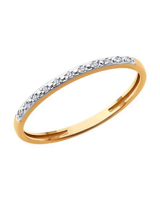 Diamant Кольцо из красного золота р. бриллиант
